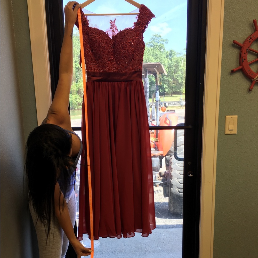 NWT Burgundy Dress for bridesmaid/junior/prom