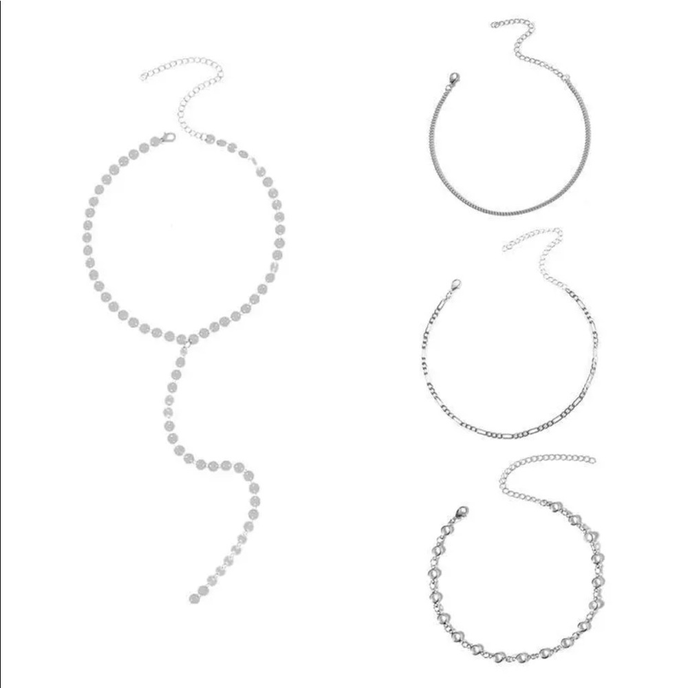 ✨ 4 pcs Crystal Choker Necklace Set - Picture 3 of 7
