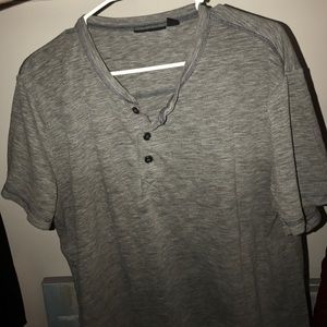Marc Anthony Buttoned Tee - LARGE