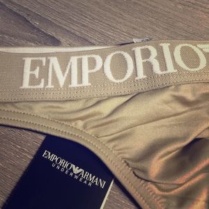 New Emporio Armani Men's Thong- Large