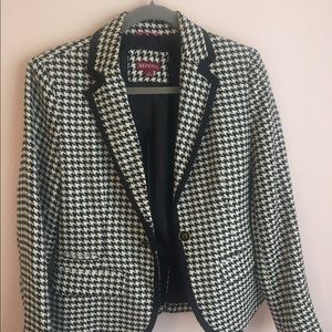 Merona Herringbone Blazer with pink inner lining