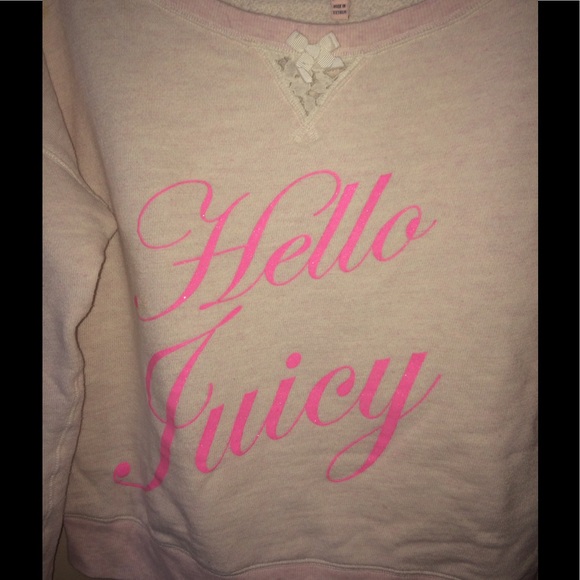 Hello Juicy By Juicy Couture Sweatshirt size M - Picture 3 of 5