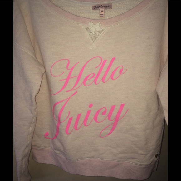 Hello Juicy By Juicy Couture Sweatshirt size M - Picture 4 of 5