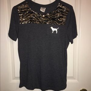 PINK scoop neck t-shirt never worn