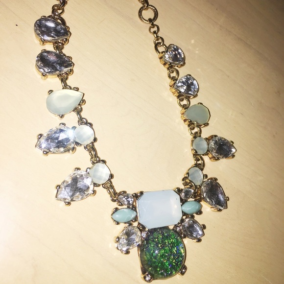 Capwell &Co Statement Necklace Moonstone Mint - Picture 2 of 3