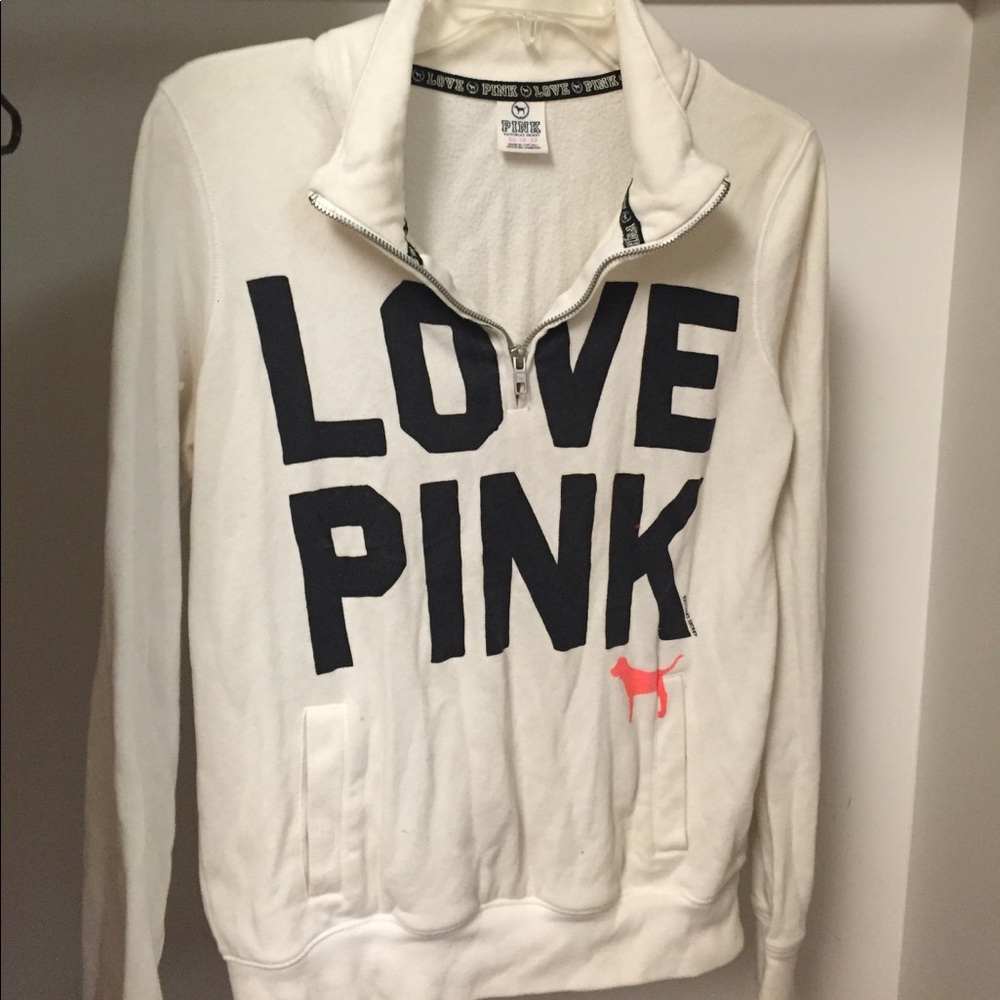Pink pull over sweatshirt