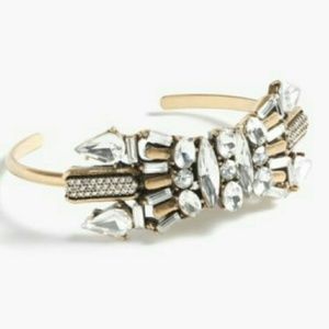 J.Crew Crystal Deco Cuff