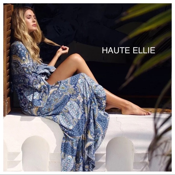 Bandon Dunes Wrap Ruffle Maxi Dress - Picture 2 of 5