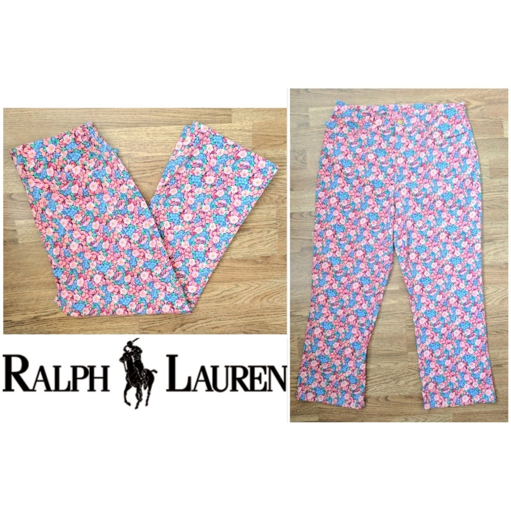 NEW Ralph Lauren Ankle Floral print pants