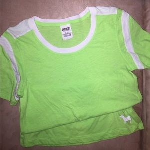 VS Pink Green Fitted Tee