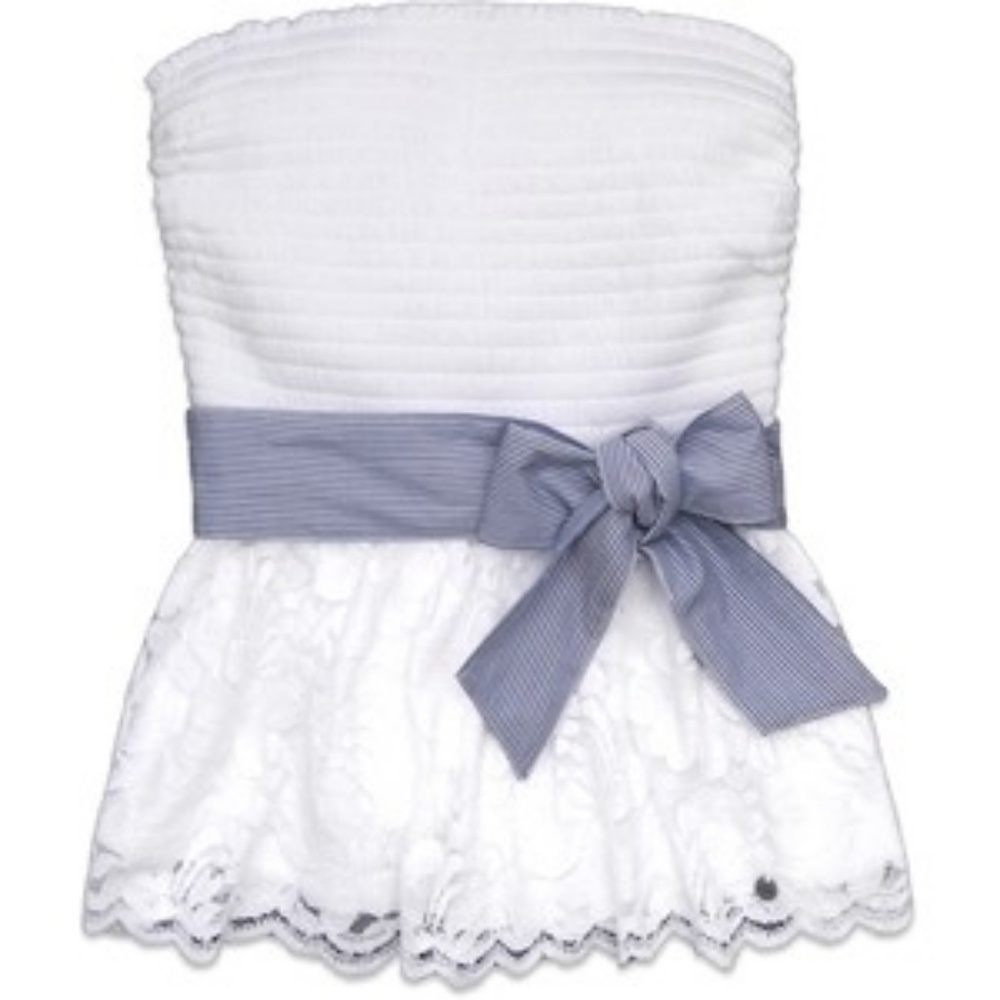 Abercrombie and Fitch lace strapless shirt!
