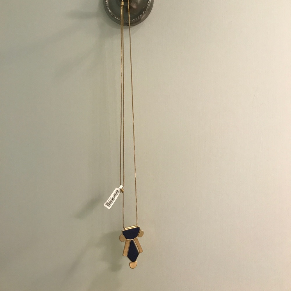 Blue and gold necklace