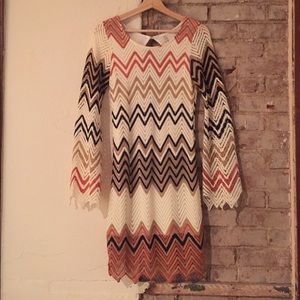 Missoni inspired Chevron Mini Dress