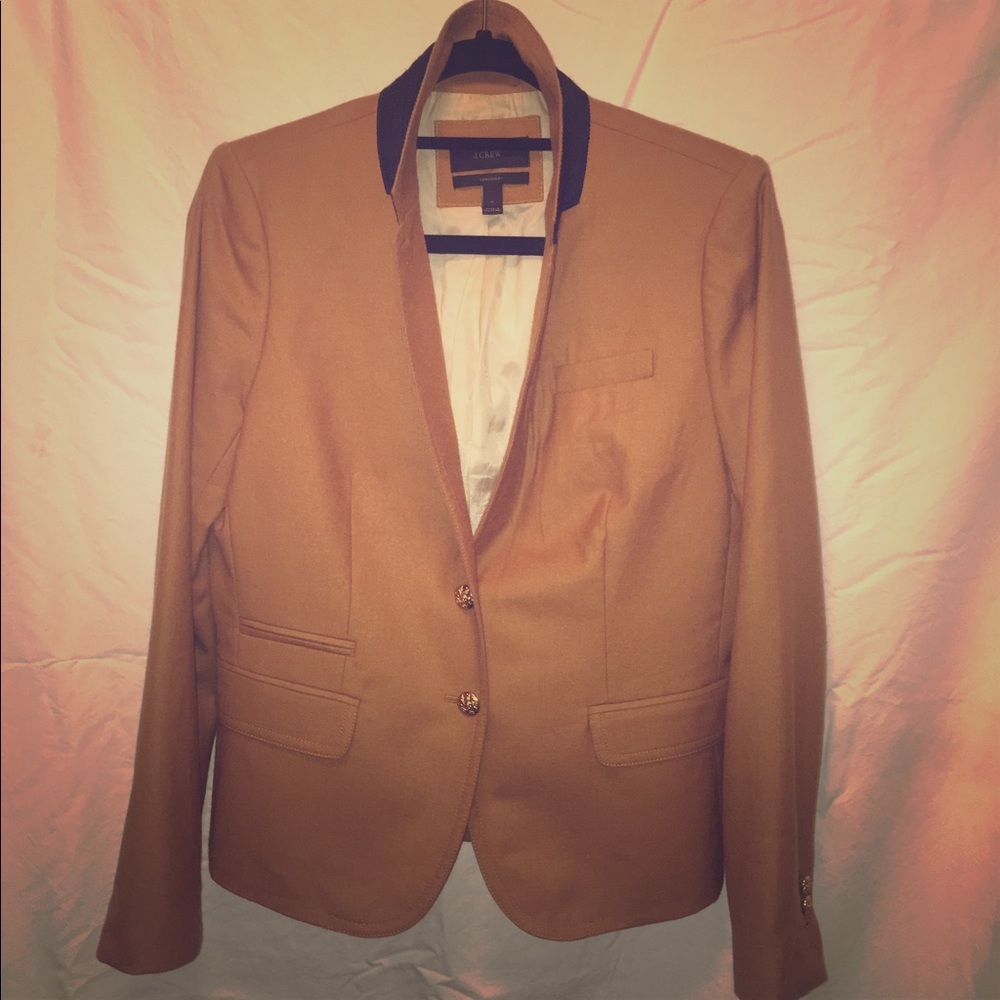 JCrew camel schoolboy blazer size 10