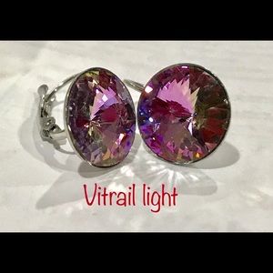 Swarovski vitrail light crystal earrings