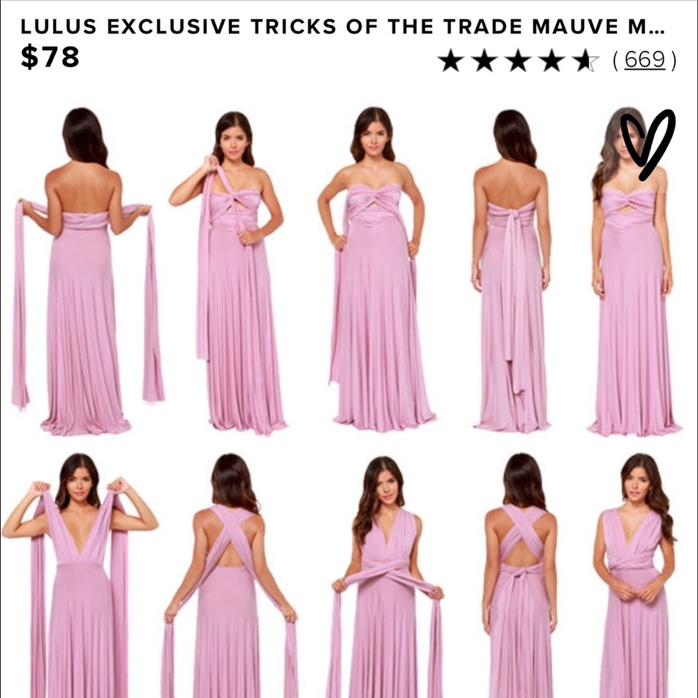 Lulus tricks of the trade dress