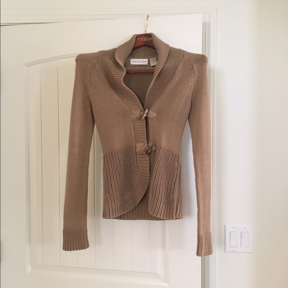 Two toggle, cozy, cardigan.