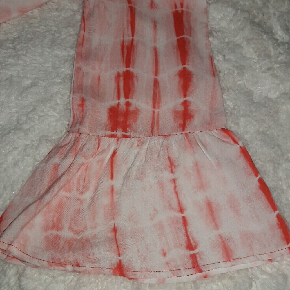 💥Cold 🔥 Shoulder 🔥 Tie Dye 💥Dress - Picture 3 of 4