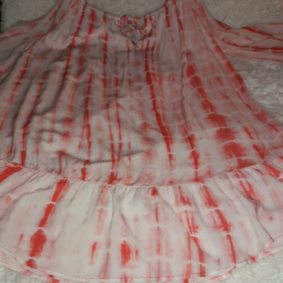 💥Cold 🔥 Shoulder 🔥 Tie Dye 💥Dress - Picture 4 of 4