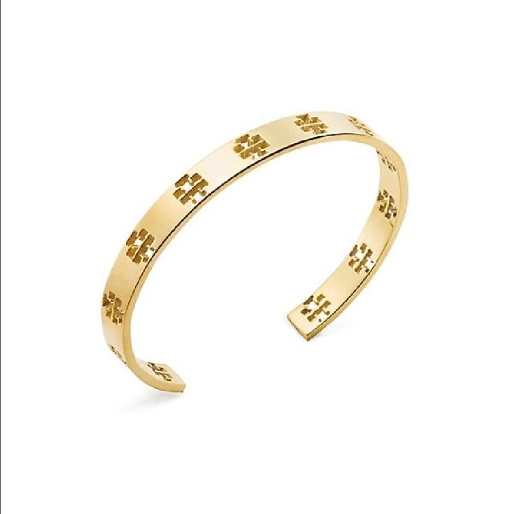 Tory Burch Pierced T Cuff Bracelet