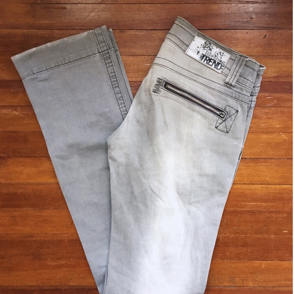 Bershka Grey Label Trend Straight Jeans