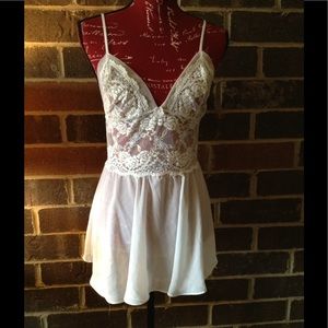 White beautiful night gown