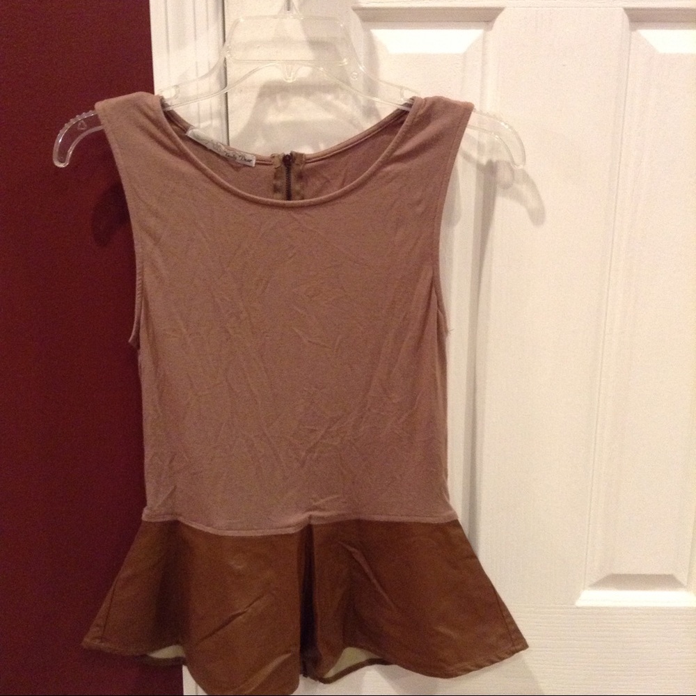 Peplum tank