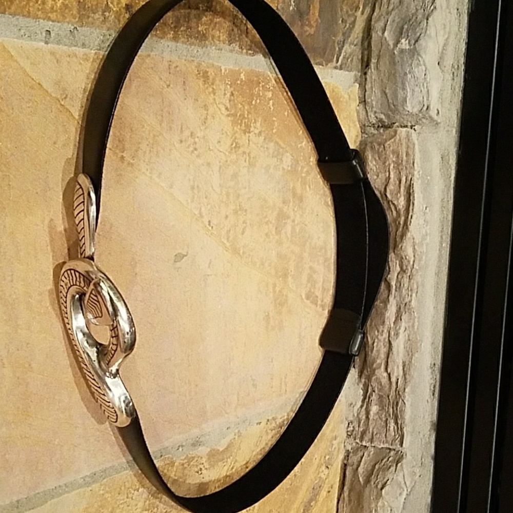 Chico's black and silver belt