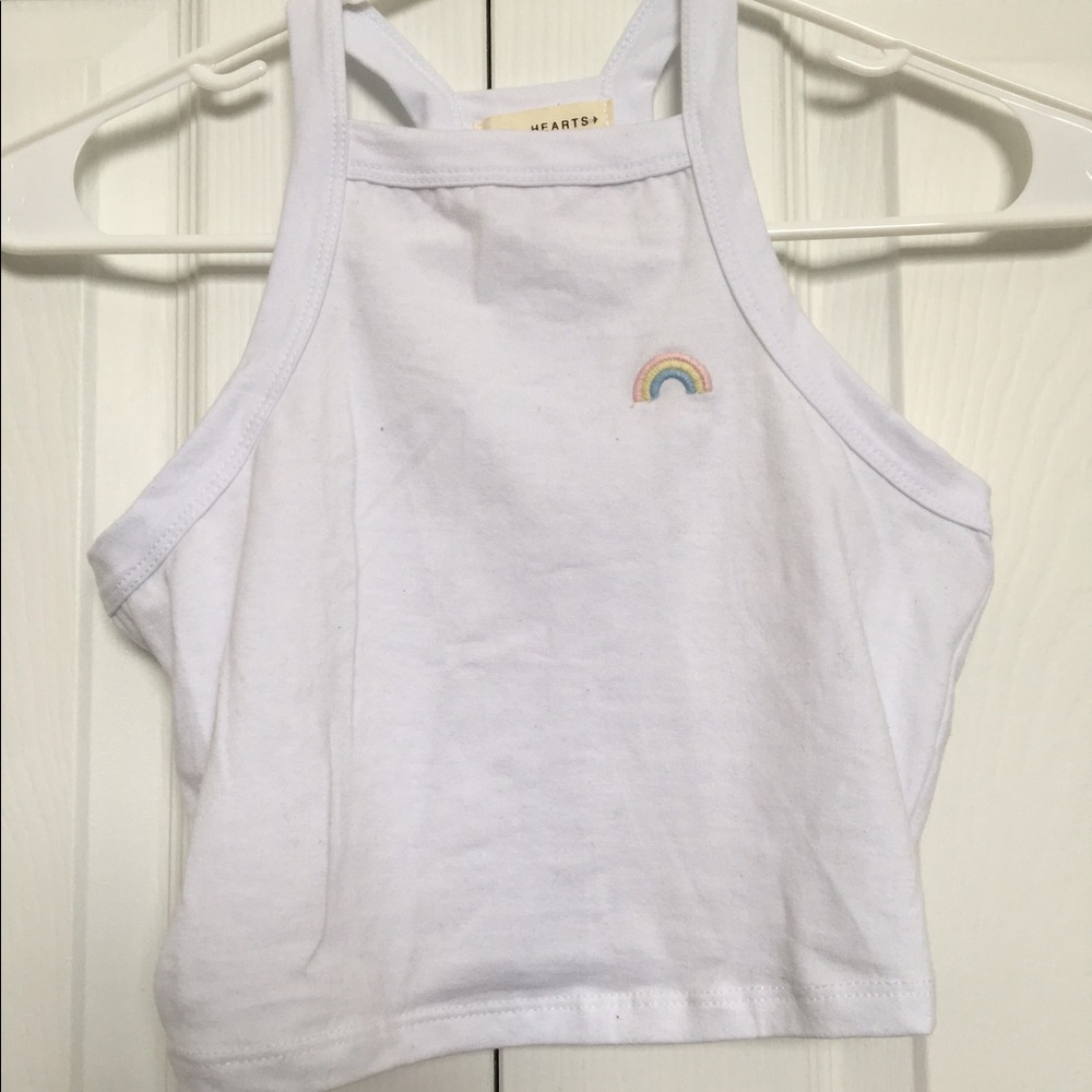 Cropped Brandy Melville Top with Rainbow