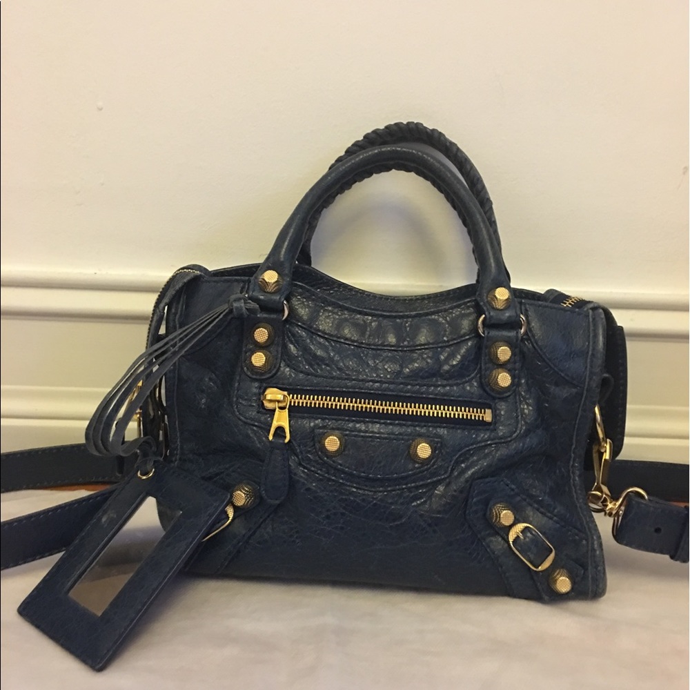 Balenciaga leather mini bag.