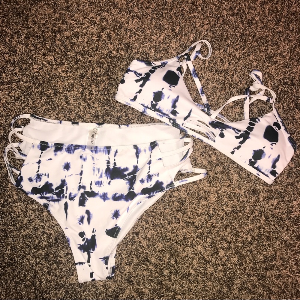 Abstract Tie-dye bikini