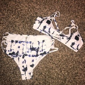 Abstract Tie-dye bikini
