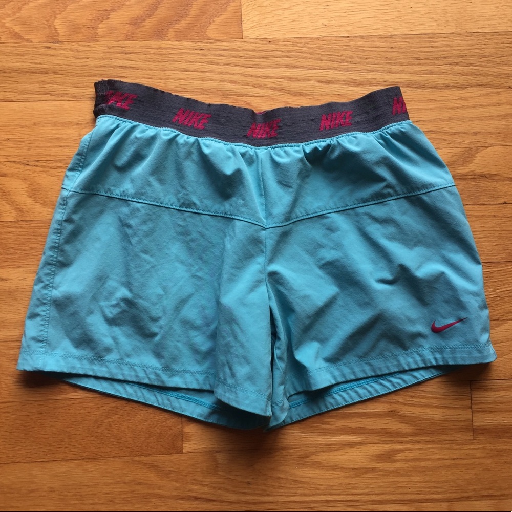 Nike Girl's Shorts, Blue, Size Large