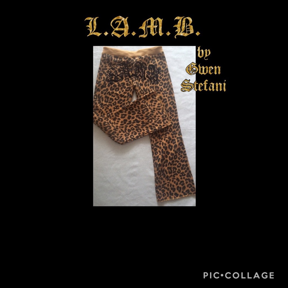 NWT L.A.M.B. Leopard Fleece Pants💋