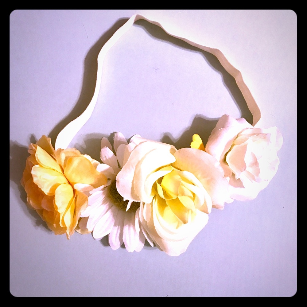 Boho Chic Headband, Festival Flower Headband