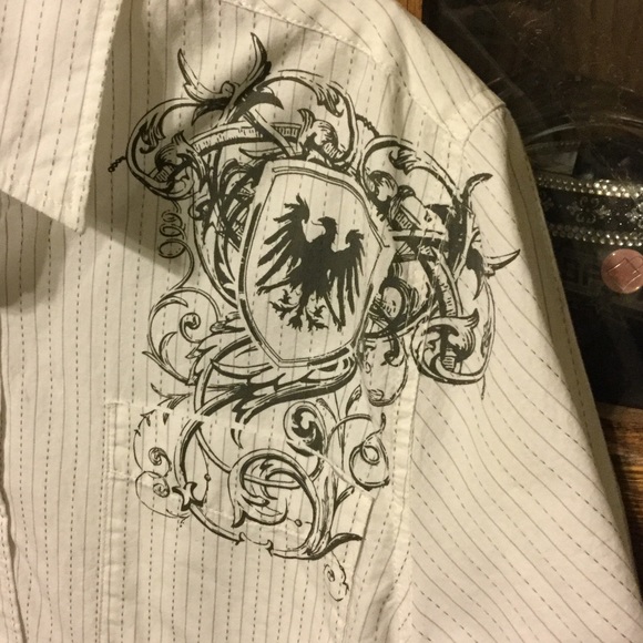 MK MACHINE BUTTON DOWN SHIRT - Picture 3 of 5