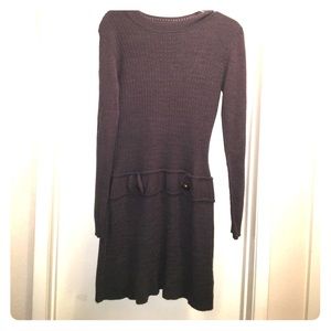 Grey sweater dress