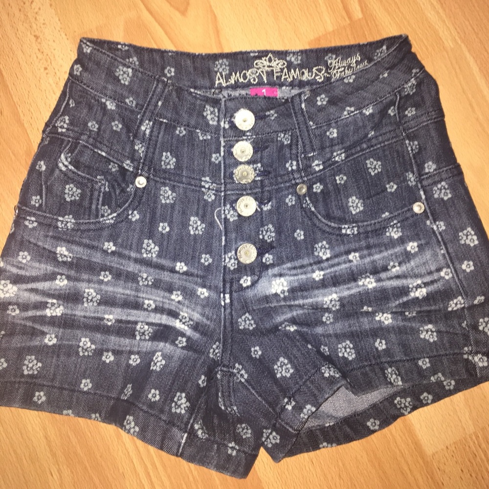 High Rise Floral Shorts