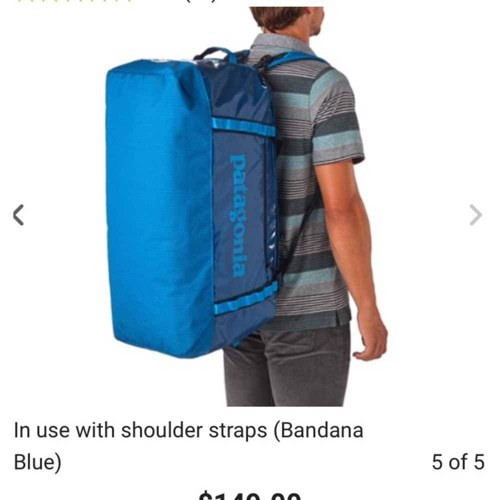 Patagonia 90L duffle - UPDATE - only 1 bag left