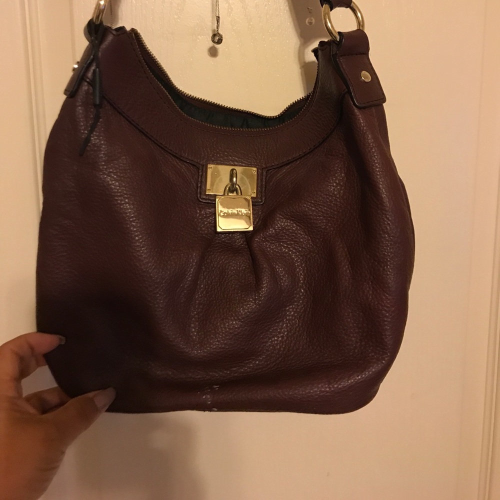 Maroonish Calvin Klein bag