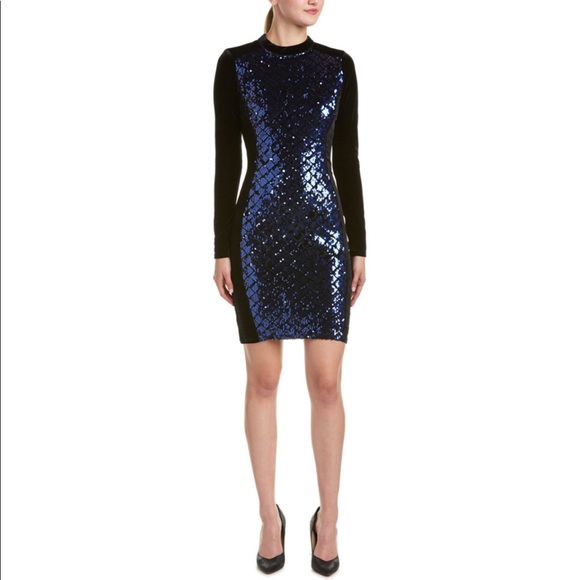WOW couture Dresses & Skirts - Wow Couture World Women Sequin Velvet Black Dress