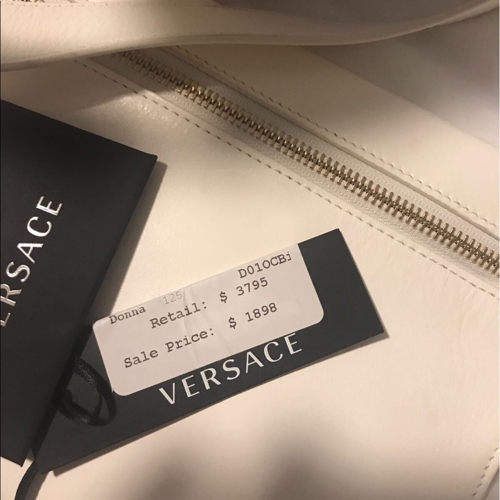 Versace White Purse