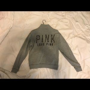 Grey VS PINK pull over sweatshirt