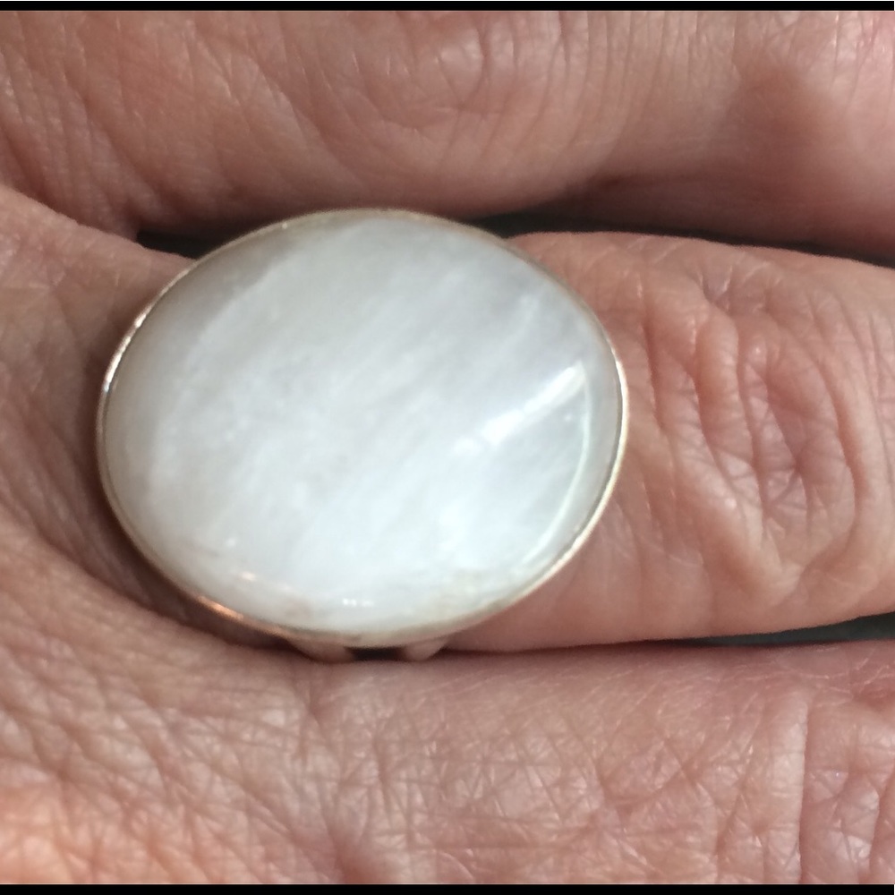 SELENITE 🎀STERLING SILVER RING