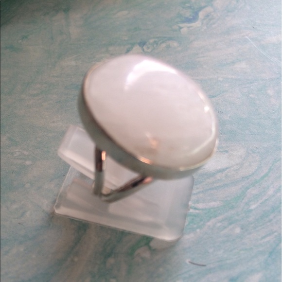 SELENITE 🎀STERLING SILVER RING - Picture 3 of 7