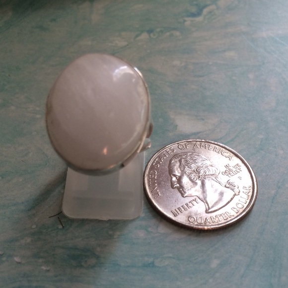 SELENITE 🎀STERLING SILVER RING - Picture 4 of 7