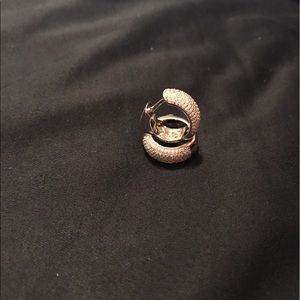 Sterling silver hoop earrings