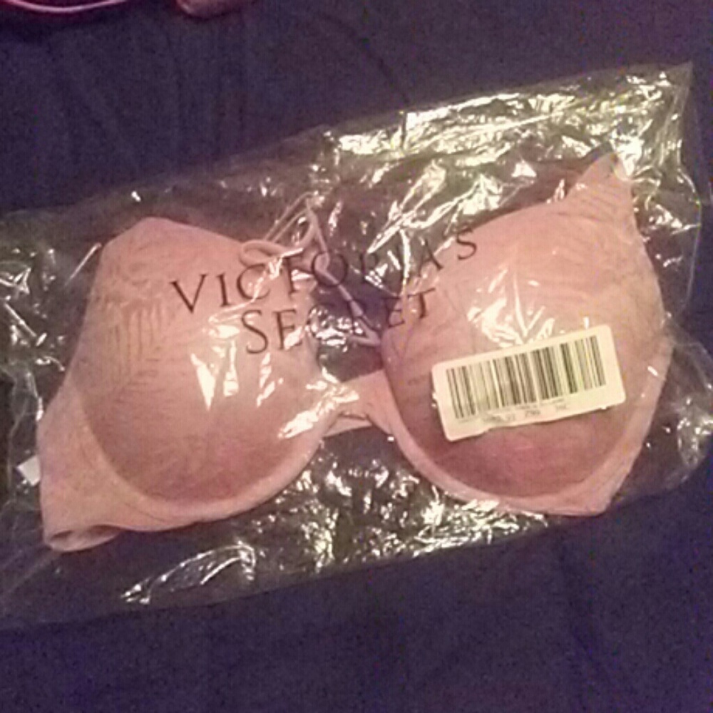 PINK Pushup Tropical lace Bra 36C