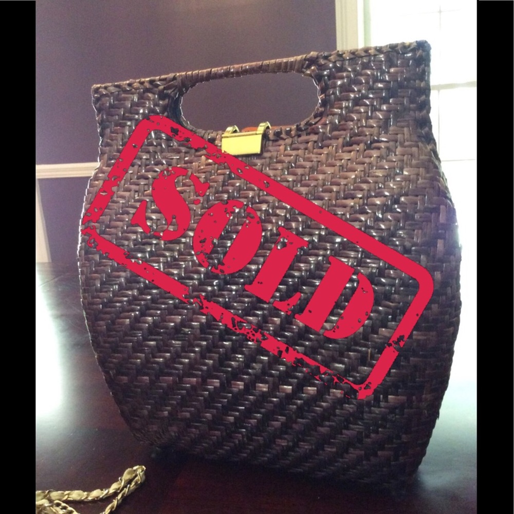 Wicker Structured Purse Made in Italy