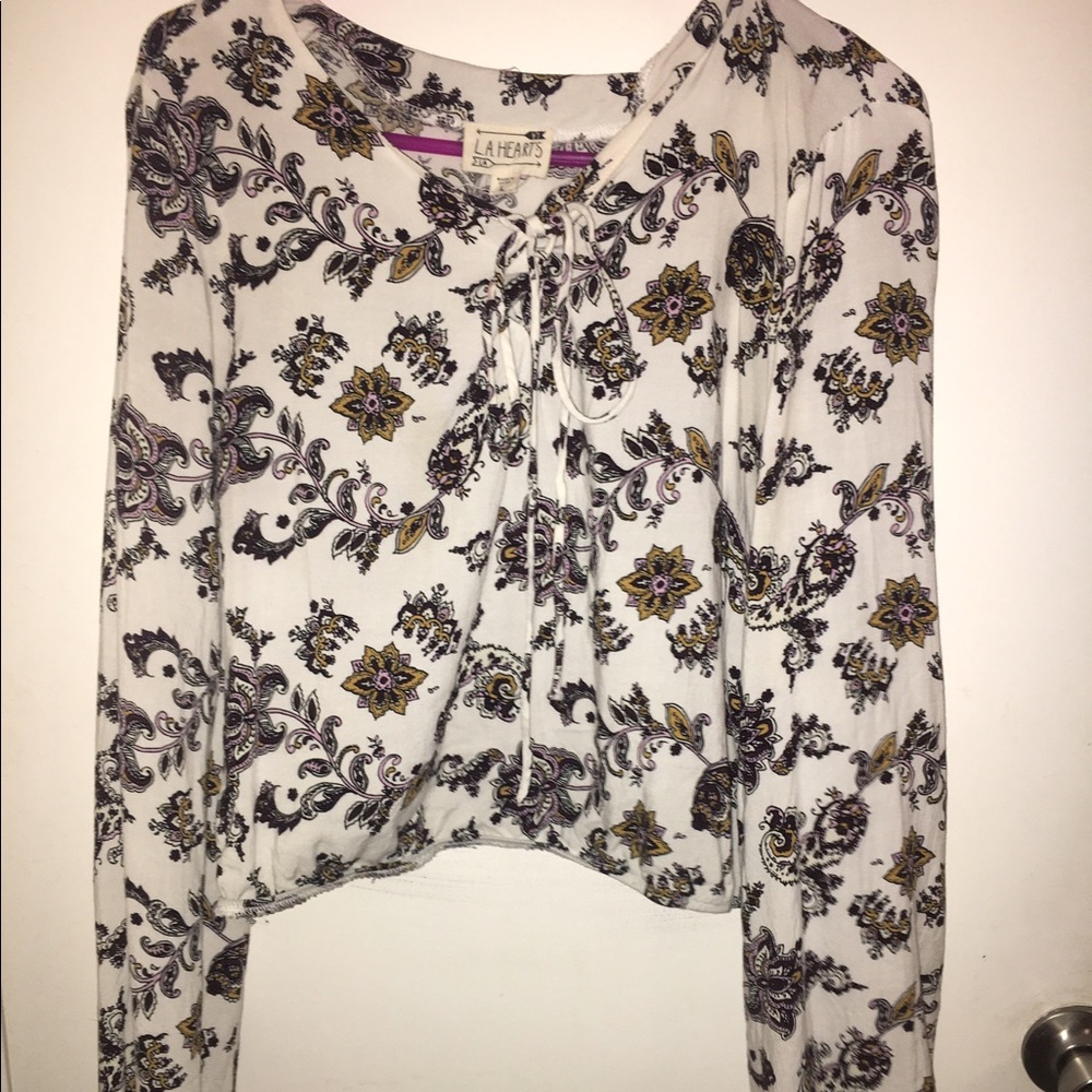 LA hearts paisley blouse